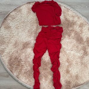 FashionNova Two-Piece Ruched Set